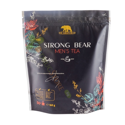 ЧАЙ СТРОНГ БЕЪР ЗА МЪЖЕ 160 г / THE GREEN BEAR STRONG BEAR MENS TEA