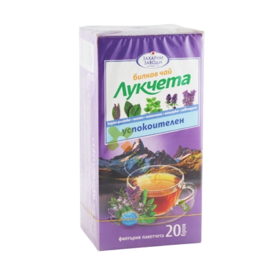 ЧАЙ УКЧЕТА УСПОКОИТЕЛЕН филтър 20 броя / TEA LUKCHETA SEDATIVE tea bags