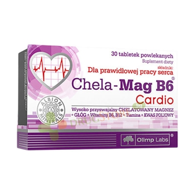 ЧЕЛА-МАГ B6 КАРДИО таблетки 30 броя / OLIMP LABS CHELA-MAG B6 CARDIO