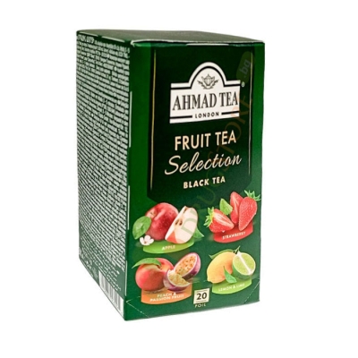 ЧЕРЕН ЧАЙ ПЛОДОВА СЕЛЕКЦИЯ филтъър 20 броя / AHMAD TEA BLACK TEA FRUIT SELECTION filter bags