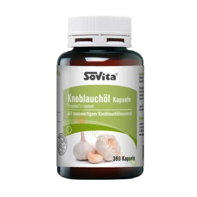 ЧЕСЪН МАСЛО капсули 360 броя / SOVITA KNOBLAUCHOL