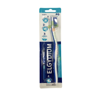 ЧЕТКА ЗА ЗЪБИ ЕЛГИДИУМ 4 В 1 СОФТ / ELGYDIUM 4 IN 1 TOOTHBRUSH SOFT