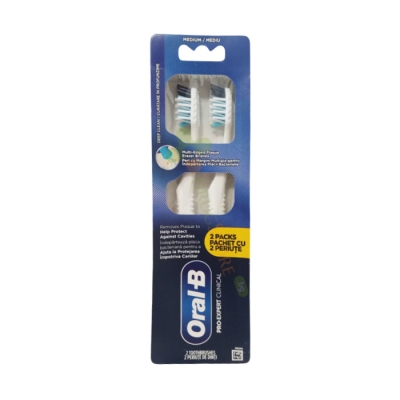 ЧЕТКА ЗА ЗЪБИ ОРАЛ - Б ПРО ЕКСПЕРТ КЛИНИКЪЛ МЕДИУМ 2 броя / PROCTER & GAMBLE ORAL-B PRO EXPERT CLINICAL MEDIUM TOOTHBRUSH