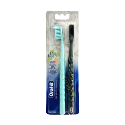 ЧЕТКА ЗА ЗЪБИ ОРАЛ - Б ПРО СЕНЗИТИВ КЛИНИКЪЛ X-SHAPED 2 броя / PROCTER & GAMBLE ORAL-B PRO SENSITIVE CLINICAL X-SHAPED TOOTHBRUSH
