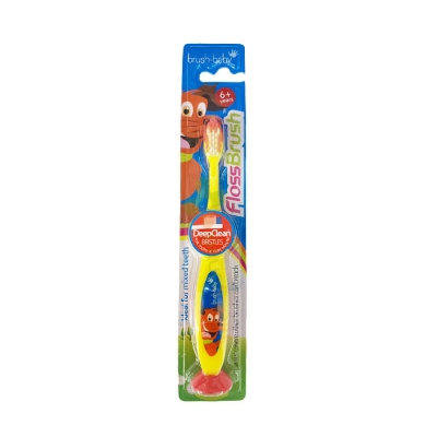 ЧЕТКА ЗА ЗЪБИ ЗА ДЕЦА БРЪШ - БЕЙБИ ФЛОС 6+ години / BRUSH-BABY FLOSS KIDS TOOTHBRUSH 6+ years