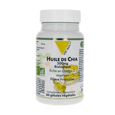 ЧИЯ МАСЛО капсули 60 броя / VIT`ALL+ CHIA 