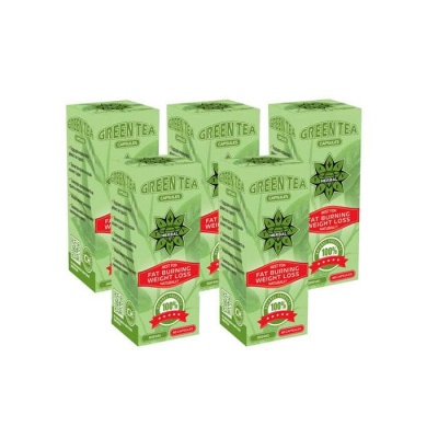 ЗЕЛЕН ЧАЙ капсули 5 х 80 броя + ПОДАРЪК ПЛАЖНА ХАВЛИЯ / CVETITA GREEN TEA capsules 5 х 80 + BEACH TOWEL