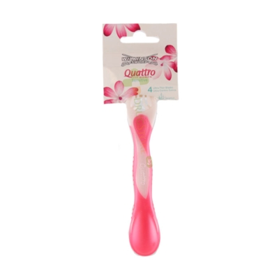 ДАМСКА САМОБРЪСНАЧКА СЕНЗИТИВ 4 НОЖЧЕТА 1 брой / WILKINSON SWORD QUATTRO FOR WOMEN SENSITIVE 4 BLADES