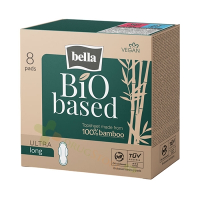 ДАМСКИ ПРЕВРЪЗКИ БЕЛЛА BIO BASED ULTRA LONG 8 броя / BELLA SANITARY NAPKIN BELLA BIO BASED ULTRA LONG 