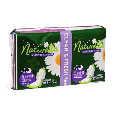 ДАМСКИ ПРЕВРЪЗКИ НАТУРЕЛА УЛТРА НАЙТ ПЛЮС 12 броя / NATURELLA ULTRA NIGHT PLUS 