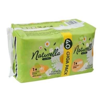 ДАМСКИ ПРЕВРЪЗКИ НАТУРЕЛА УЛТРА НОРМАЛ ЛАЙКА 40 броя / NATURELLA ULTRA NORMAL CAMMOMILA SANITARY NAPKINS 