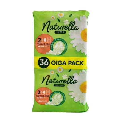 ДАМСКИ ПРЕВРЪЗКИ НАТУРЕЛА УЛТРА НОРМАЛ ПЛЮС ЛАЙКА 36 броя / PROCTER & GAMBLE NATURELLA ULTRA NORMAL PLUS CAMMOMILA SANITARY NAPKINS