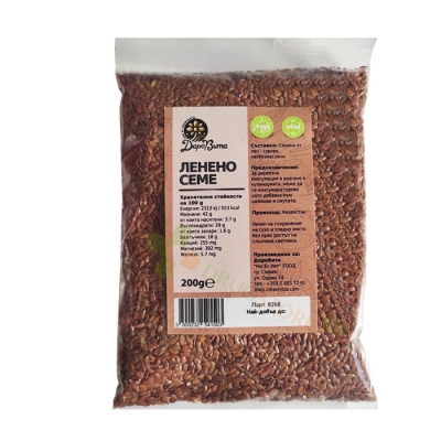 ДАРОВИТА ЛЕНЕНО СЕМЕ 200 г / DAROVITA FLAX SEED 