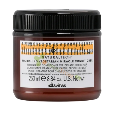 ДАВИНЕС ПОДХРАНВАЩ И ОВЛАЖНЯВАЩ БАЛСАМ ВЕГЕТАРИАНСКО ЧУДО 250 мл / DAVINES NATURALTECH NOURISHING VEGETARIAN MIRACLE CONDITIONER 