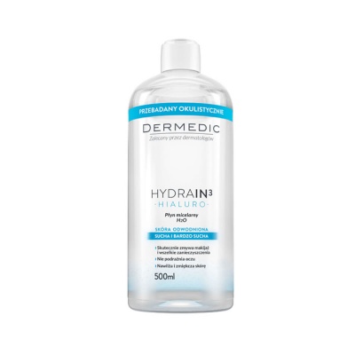 ДЕРМЕДИК ХИДРЕЙН 3 H20 МИЦЕЛАРНА ВОДА 500 мл. / DERMEDIC HYDRAIN 3 MICELLAR WATER H2O 500 ml.