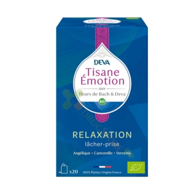 ДЕВА БИЛКОВ ЧАЙ ЗА РЕЛАКСАЦИЯ филтър 20 броя / DEVA HERBAL TEA RELAXATION filter