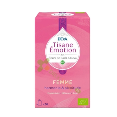 ДЕВА БИЛКОВ ЧАЙ ЗА ЖЕНИ СПОКОЙСТВИЕ ФИЛТЪР 20 броя / DEVA HERBAL TEA FOR WOMEN CALM filter 