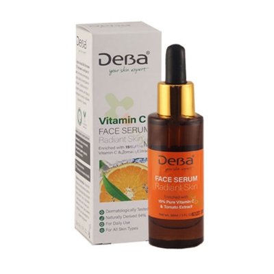 ДЕВА СЕРУМ ЗА ЛИЦЕ С ВИТАМИН C И ЕКСТРАКТ ОТ ДОМАТ 30 мл / FACE SERUM VITAMIN C RADIANT SKIN 