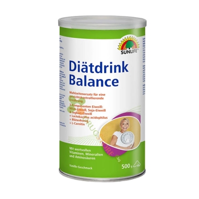 ДИЕТИЧНА НАПИТКА L-КАРНИТИН БАЛАНС прах 500 г / SUNLIFE DIET DRINK L-CARNITIN BALANCE powder 