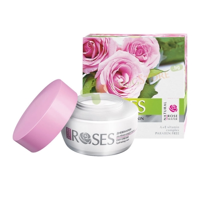 ДНЕВЕН КРЕМ ROSES ДЪЛБОКО ХИДРАТИРАЩ ЗА НОРМАЛНА КЪМ СМЕСЕНА КОЖА 50 мл / NATURE OF AGIVA ROSES HYDRATING RICH DAY CREAM FOR NORMAL TO COMBINATION SKIN 