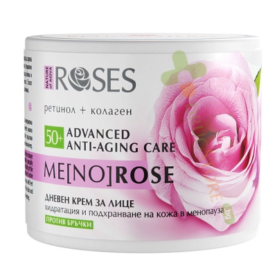 ДНЕВЕН КРЕМ ЗА ЛИЦЕ ROSES МЕНОРОУЗ 50+ С РЕТИНОЛ И КОЛАГЕН 50 мл / NATURE OF AGIVA ROSES MENOROSE 50+ RETINOL & COLLAGEN DAY FACE CREAM 