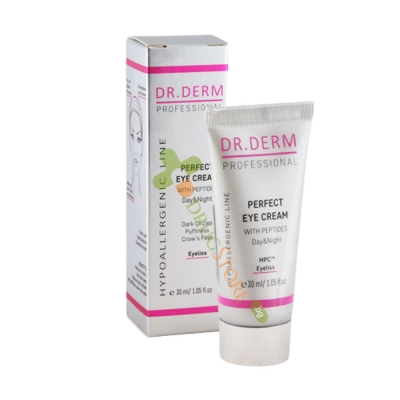 ДОКТОР ДЕРМ ДНЕВЕН И НОЩЕН КРЕМ ЗА ОКОЛООЧЕН КОНТУР С ПЕПТИДИ 30 мл / DR. DERM PROFESSIONAL PERFECT EYE CREAM WITH PEPTIDES DAY & NIGHT 
