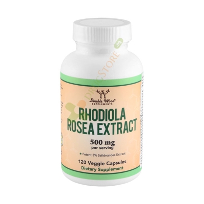 ЗЛАТЕН КОРЕН ЕКСТРАКТ капсули 120 броя / DOUBLE WOOD RODIOLA ROSEA EXTRACT