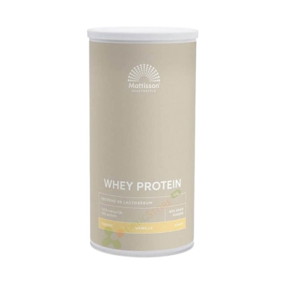 МАТИСЪН СУРОВАТЪЧЕН ПРОТЕИН SPORT ВКУС ВАНИЛИЯ прах 450 г / MATTISSON WHEY PROTEIN SPORT VANILLA FLAVOUR