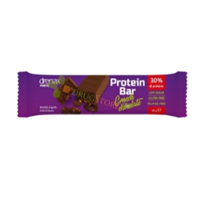ДРЕНАКС ФОРТЕ ПРОТЕИНОВ БАР 30% С ХРУПКАВ ШОКОЛАД 35 г / PALADIN PHARMA DRENAX FORTE PROTEIN BAR 30% CRUNCH CHOCOLATE 