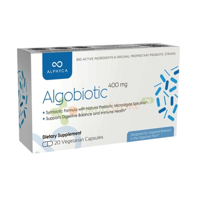 АЛГОБИОТИК капсули 400 мг 20 броя / ALPHYCA  ALGOBIOTIC 