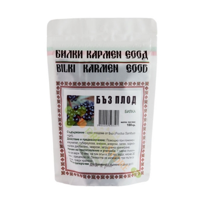 СУШЕНИ ПЛОДОВЕ ОТ ЧЕРЕН БЪЗ 100 г / BILKI CARMEN ELDERBERRY FRUIT