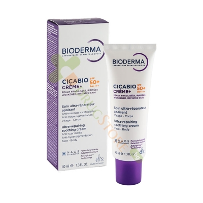 БИОДЕРМА ЦИКАБИО КРЕМ+ SPF50+ 40 мл / BIODERMA CICABIO CREAM+ SPF50+