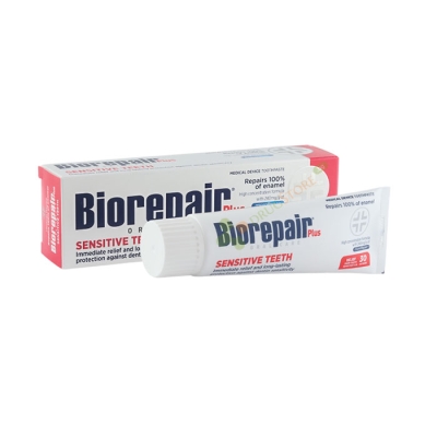 БИОРИПЕЪР ПАСТА СЕНЗИТИВ ПЛЮС ЗА ЧУВСТВИТЕЛНИ ЗЪБИ 75 мл / BIOREPAIR PLUS SENSITIVITY CONTROL TOOTHPASTE