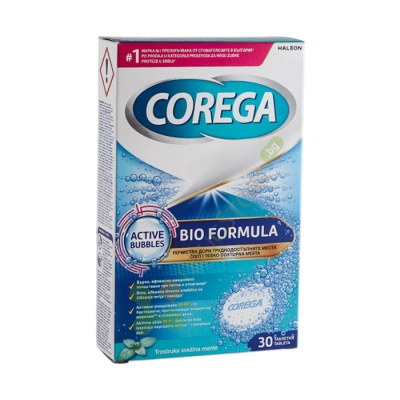 ПОЧИСТВАЩИ ТАБЛЕТКИ ЗА ЗЪБНИ ПРОТЕЗИ КОРЕГА 30 броя / COREGA TABS