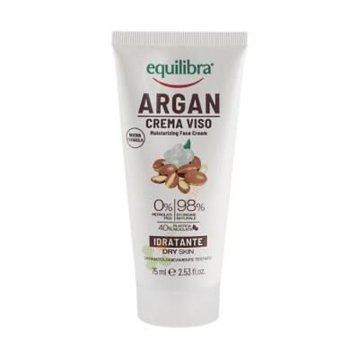ЕКВИЛИБРА ХИДРАТИРАЩ КРЕМ ЗА ЛИЦЕ С АРГАНОВО МАСЛО 75 мл / EQUILIBRA MOISTURISING FACE CREAM WITH ARGAN OIL