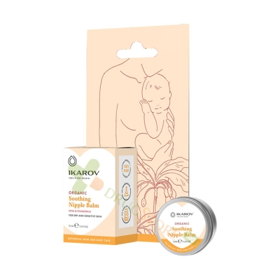 ИКАРОВ УСПОКОЯВАЩ БАЛСАМ ЗА ЗЪРНА С ШИЙ И ЛАЙКА 12 мл / IKAROV SOOTHING NIPPLE BALM SHEA & CHAMOMILE