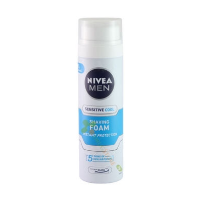 НИВЕА ПЯНА ЗА БРЪСНЕНЕ СЕНЗИТИВ 200 мл. / NIVEA SHAVING FOAM SENSITIVE 200 ml.