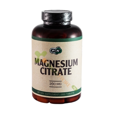 ПЮР НУТРИШЪН МАГНЕЗИЕВ ЦИТРАТ таблетки 200 броя / PURE NUTRITION MAGNESIUM CITRATE