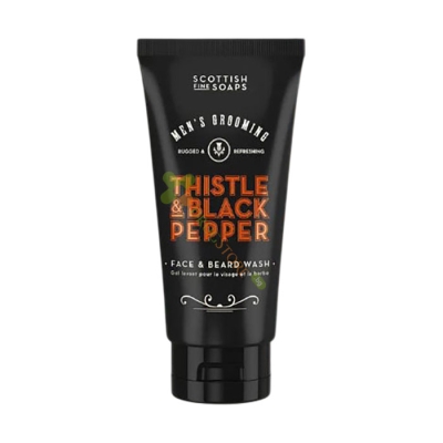 ИЗМИВАЩ ГЕЛ ЗА ЛИЦЕ С БЯЛ ТРЪН И ЧЕРЕН ПИПЕР 150 мл / SCOTTISH FINE SOAPS THISTLE & BLACK PEPPER FACIAL WASH
