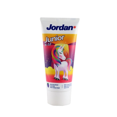 ДЕТСКА ПАСТА ЗА ЗЪБИ ДЖОРДАН ДЖУНИЪР 6-12 години 50 мл / JORDAN JUNIOR TOOTHPASTE