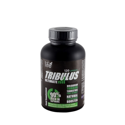 ТРИБУЛУС УЛТИМЕЙТ 90% САПОНИНИ капсули 120 броя / LIFE NATURE & NUTRITION TRIBULUS ULTIMATE 90 %  RICH IN SAPONINS