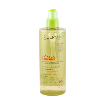А - ДЕРМА ЕКЗОМЕГА КОНТРОЛ ДУШ ОЛИО ЗА СУХА И АТОПИЧНА КОЖА 500 мл / A - DERMA EXOMEGA CONTROL EMOLLIENT SHOWER OIL