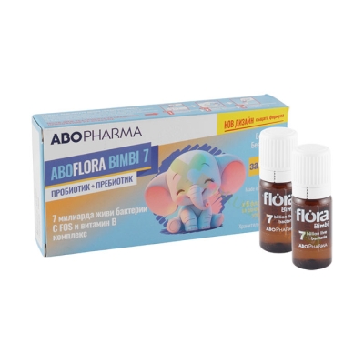 АБОФАРМА АБОФЛОРА БИМБИ 7 флакон 6 броя / ABOPHARMA ABOFLORA BIMBI 7