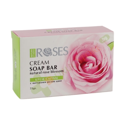 РОЗОВ САПУН С НАТУРАЛЕН ЦВЯТ ОТ РОЗИ 75 г / AGIVA CREAM SOAP BAR NATURAL ROSE BLOSSOM