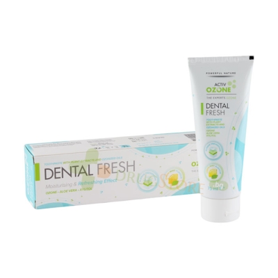 АКТИВ ОЗОН ОЗОНИРАНА ПАСТА ЗА ЗЪБИ ДЕНТАЛ ФРЕШ 75 мл / ACTIVOZONE DENTAL FRESH TOOTHPASTE