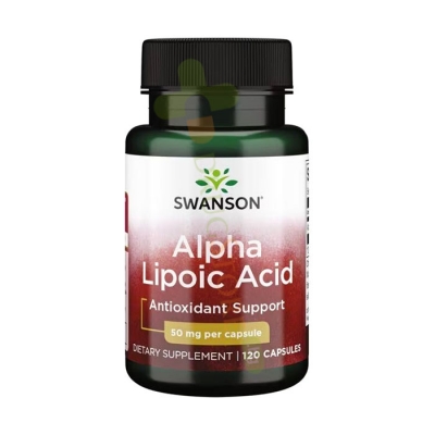 СУОНСЪН АЛФА ЛИПОЕВА КИСЕЛИНА капсули 50 мг 120 броя / SWANSON ALPHA LIPOIC ACID