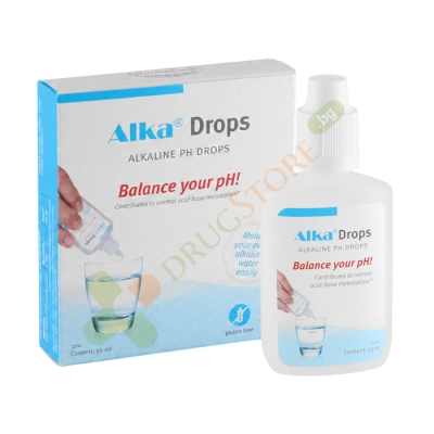 АЛКА КАПКИ ЗА АЛКАЛИЗИРАНЕ НА ВОДА 55 мл / ALKA PH BOOSTER DROPS