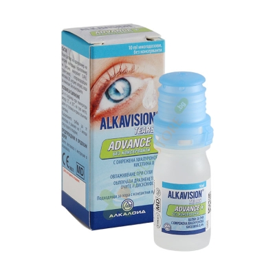 АЛКАВИЖЪН ТИЪРС АДВАНС+ капки за очи 10 мл / ALKALOID ALKAVISION TEARS ADVANCE+
