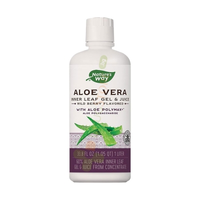 АЛОЕ ВЕРА ГЕЛ И СОК 60% 1 л / NATURE'S WAY ALOE VERA GEL & JUICE 60%