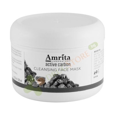 АМРИТА ДЪЛБОКО ПОЧИСТВАЩА МАСКА ЗА ЛИЦЕ С АКТИВЕН ВЪГЛЕН 200 мл / AMRITA LABORATORY DEEP CLEANSING FACE MASK ACTIV CARBON